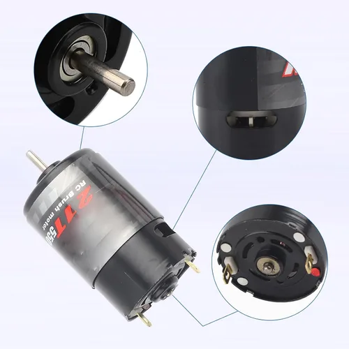Miniatura 2 de VGEBY Motor cepillado, 12T/21T/29T/35T Vehículo de control remoto estándar 550, motor cepillado RC de alto bajo ruido, apto para vehículos RC