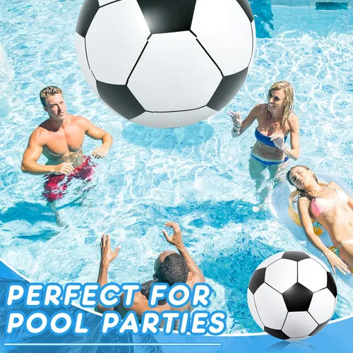 Miniatura 3 de Lewtemi - Gran pelota de fútbol hinchable gigante, pelota de playa grande hinchable para deportes acuáticos, pelota de playa para piscina