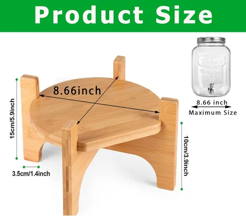 Miniatura 2 de Soporte dispensador de bebidas, soporte dispensador de bebidas, se adapta a un diámetro máximo de 8.66 pulgadas de diámetro del dispensador