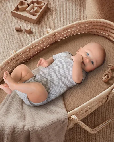 Miniatura 108 de Blissful Diary Sábanas de muselina para cuna para niñas, sábana de bebé de algodón suave bohemio para colchón de cuna estándar de 52 x 28 pulgadas