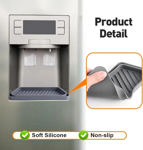 Miniatura 3 de Bandeja de goteo para refrigerador, dispensador de agua para nevera cortable para bandeja de agua, dispensador de silicona de grado alimenticio