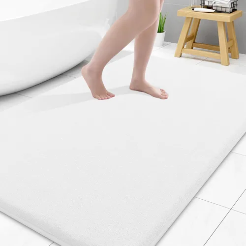 Miniatura 89 de Smiry Tapetes de Baño de Espuma Viscoelástica 36 x 24 pulgadas, Tapetes de Baño Extra Suaves y Absorbentes, Alfombra Antideslizante Lavable