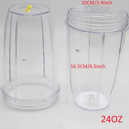 Miniatura 2 de Vaso de repuesto de 24 onzas, paquete de 2, piezas de repuesto de 24 onzas para mezclador Nutri 600w 900w