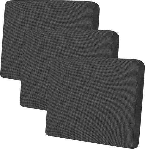 Miniatura 11 de Easy-Going - 4 Fundas de cojín elásticas para sofá seccional, izquierda/derecha, en forma de L, funda de asiento antideslizante, suave, flexible