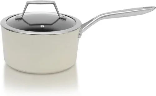 Miniatura 7 de TeChef Collection Cacerola antiadherente de cerámica de 2 cuartos con tapa de vidrio, no tóxica, no tóxica, libre de PFAS, PFOA, PTFE