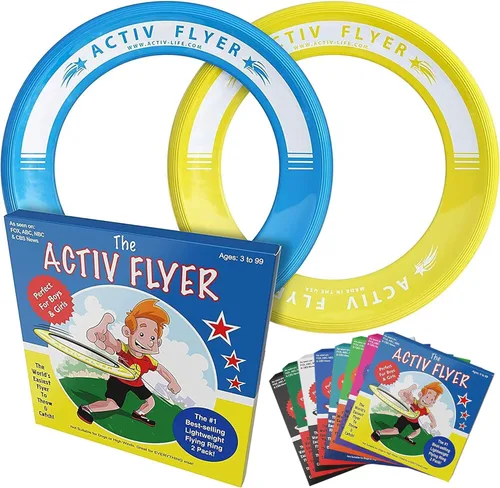 Miniatura 6 de Activ Life Kid’s Flying Rings (2 Pack) They Fly Straight & Don’t Hurt, 80% Lighter Than Standard Rings - Replace Screen Time with Healthy Family Fun