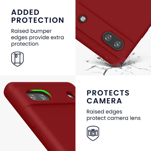 Miniatura 69 de kwmobile Funda Compatible con Google Pixel 6 Pro - Funda de teléfono de silicona TPU con acabado suave - Azul Arrecife