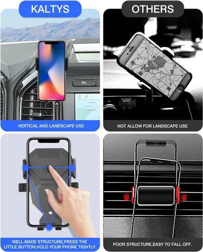 Miniatura 5 de Karltys F150 - Soporte para teléfono de automóvil para Ford F-150 2015-2020, soporte para teléfono celular, soporte de teléfono para ventilación
