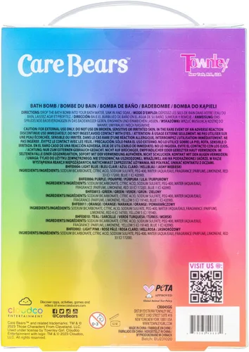 Miniatura 9 de Care Bears Paquete de 6 Bombas de Baño con Aroma a Chicle - Edades 3+ Bombas de Baño Moldeadas de Personajes – Colores Divertidos y Brillantes
