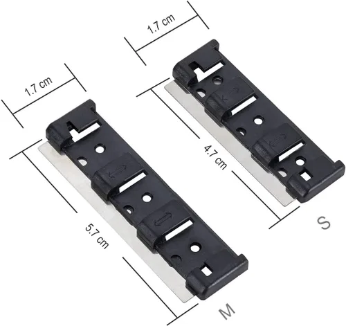 Miniatura 3 de hygger Rascador magnético de repuesto de acero inoxidable para limpiador HG-815, paquete de 5 unidades (pequeño)