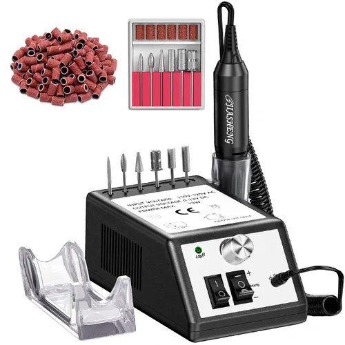 JIASHENG Taladro de uñas profesional, 20000 rpm, máquina de taladro eléctrico de uñas, lima de uñas electrónica, para uñas acrílicas, uñas de gel,