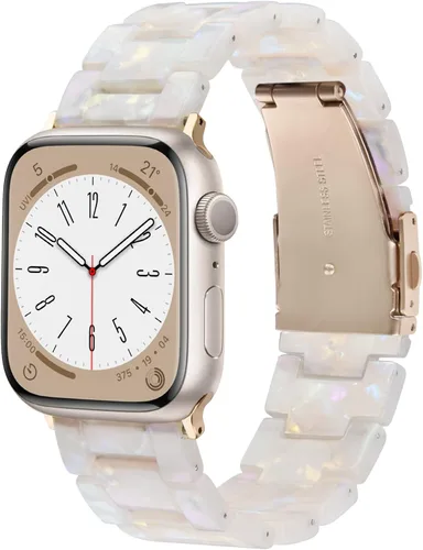 Miniatura 49 de V-MORO - Correas de resina compatibles con Apple Watch Series 11/10/9/8/7 y SE/6/5/4/3/2/1/SE3 de 1.49, 1.57, 1.61, 1.65 pulgadas, correa ligera