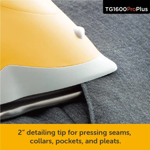 Miniatura 9 de Oliso TG1600 Pro Plus SmartIron de 1800 vatios con elevación automática (amarillo) y protector de suela de hierro de silicona solemate Oliso