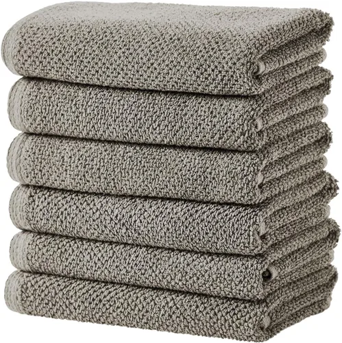 Miniatura 77 de Great Bay Home Toalla de baño blanca – Toalla de baño de gran tamaño 100% algodón de 68 x 35 pulgadas – Absorbente, de secado rápido, toalla de baño