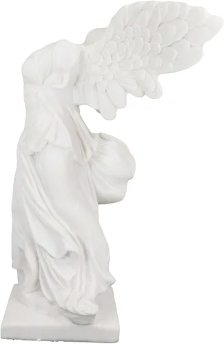 Miniatura 4 de Ebros - Estatua de la victoria de samotracia con alas grandes, 10.5 pulgadas de alto, figura de diosa griega romana Victoria, artefacto de ruina