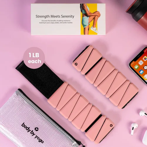 Miniatura 2 de OmWeights: pesas de muñeca y tobillo para mujeres y hombres, eleva tus entrenamientos con brazaletes pesados, pesas de tobillo para cardio, yoga