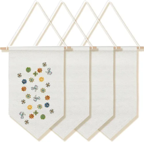 Miniatura 9 de Boao 4 piezas de decoración bohemia para colgar en la habitación, pancartas, pancartas de pared para decoración de pared elemental, regalo de Negro