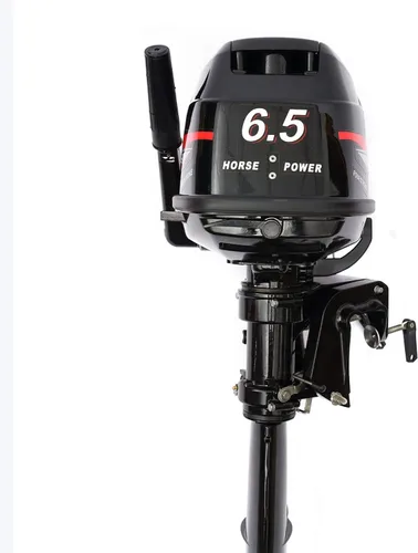 Miniatura 4 de Motor fuera de borda Motor de barco de 4 tiempos, 6.5 HP 4.8KW, motor marino de 123 CC con sistema CDI de refrigeración por aire forzado y arranque