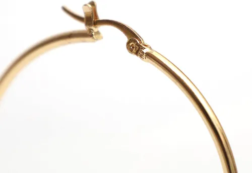 Miniatura 71 de Gempires - Aretes ligeros y gruesos, delicados y minimalistas, hipoalergénicos, chapados en oro, sin deslustre, diseño clásico, para uso diario