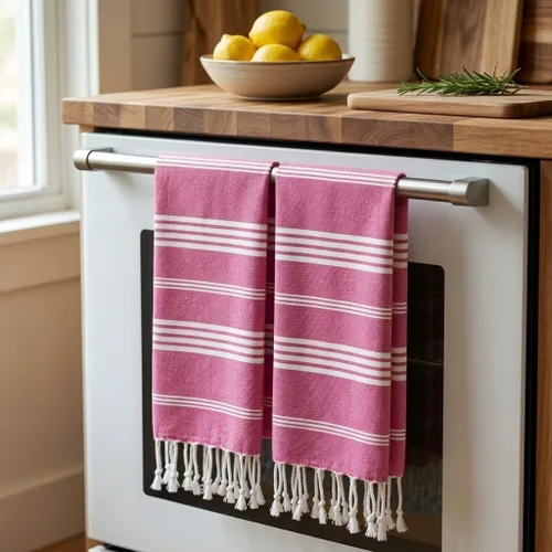 Miniatura 6 de EPHESUS TOWELS - Juego de 2 toallas de mano de 18 x 30 pulgadas, toalla de mano turca decorativa para baño, cocina, invitados, rostro, cabello, té