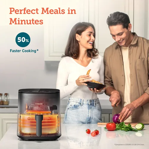 Miniatura 4 de COSORI Air Fryer Pro LE - Freidora de aire de 5 cuartos de galón, comidas rápidas y fáciles, hasta 450 ℉, silenciosa, 85% y hervidor eléctrico, olla