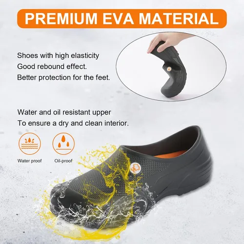 Miniatura 4 de Zapatos de chef unisex resistentes al aceite al agua zapatos de trabajo antideslizantes cómodos zapatos de enfermería para chefs enfermeras