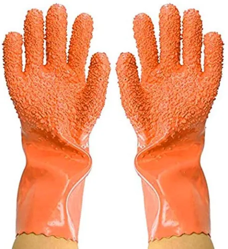 Miniatura 2 de 1 par mágico rápido fruta vegetal patata herramientas de procesamiento PVC goma peladores guantes cocina herramientas rosa rojo Gadget