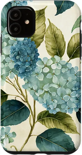 Miniatura 8 de Watercolor Shabby Chic Blue Hydrangeas Flower Case for iPhone 17