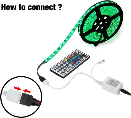 Miniatura 5 de SUPERNIGHT Tira de luces LED con control remoto RGB IR de 44 teclas