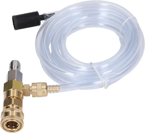Miniatura 4 de Kit de inyector químico con inyector descendente ajustable de acero inoxidable de latón, tubo de 9 8 pies, 5000 PSI para juegos de herramientas