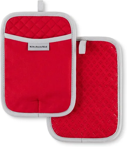 Miniatura 16 de KitchenAid Juego de 2 soportes para ollas asteroides, cielo aguamarina, 7 x 10 pulgadas
