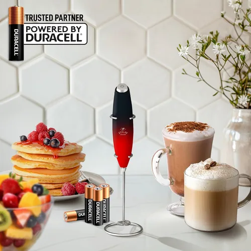 Miniatura 45 de Zulay Milk Boss Espumador de leche potente manual, hace espuma para latte, batidor para mezclar bebidas, café, miniespumador para capuchino, frappé
