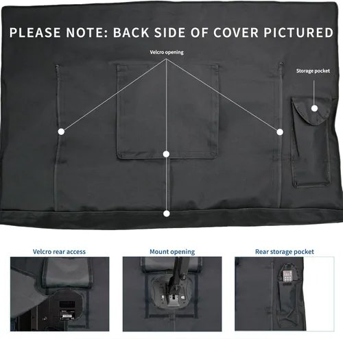 Miniatura 4 de VIVO Protector de pantalla plana para pantallas de 70 a 75 pulgadas, universal, al aire libre, resistente a la intemperie, resistente al agua