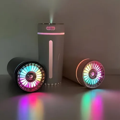 Miniatura 5 de Humidificador difusor de coche con difusor de aceite esencial, mini humidificador de aire portátil silencioso USB con luz LED, ambientador de Negro
