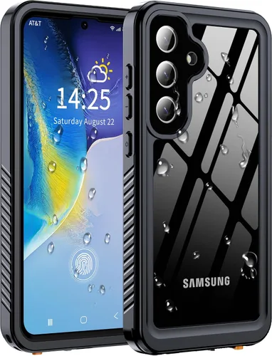 Funda para Samsung Galaxy S25 Plus, impermeable IP68 con protector de pantalla y lente incorporados [14 pies de protección militar a los golpes]