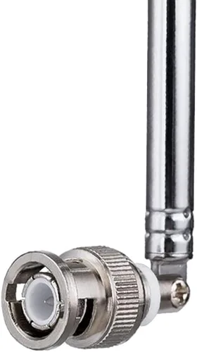 Miniatura 4 de BNC conector macho Antena telescópica 7 secciones VHF UHF 27.0 in/27IN Antena telescópica BNC Plug Antena para CB Radio Policía Escáner Jamón Radio