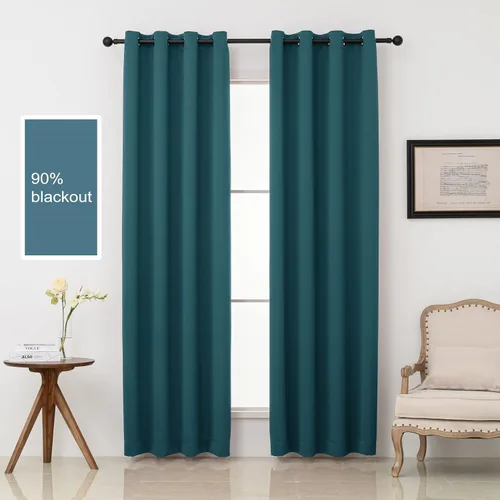 Miniatura 29 de Pickluc Cortinas Opacas Azul Marino para Sala de Estar, Cortinas Bloqueadoras de Luz con Ojales, Aislamiento Térmico, Reducción de Ruido, 52 Azul