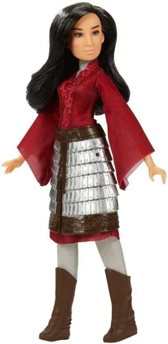 Miniatura 3 de Muñeca de moda Mulan de Disney con armadura de falda, zapatos, pantalones y top, inspirada en la película Mulan de Disney, juguete para niños