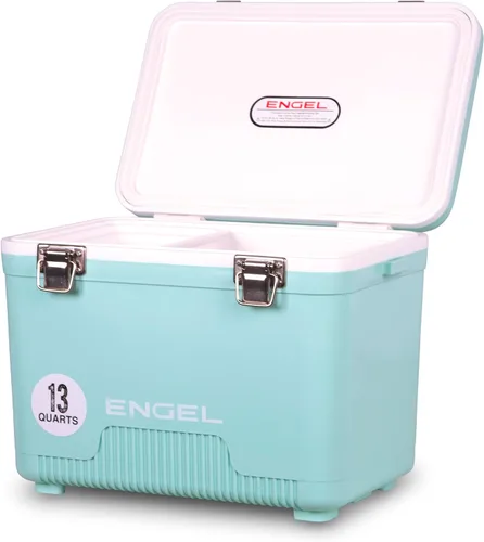 Miniatura 17 de Engel 13qt, refrigerador hermético, de secado al aire, Drybox y pequeña lonchera con carcasa dura para hombres y mujeres Rosa