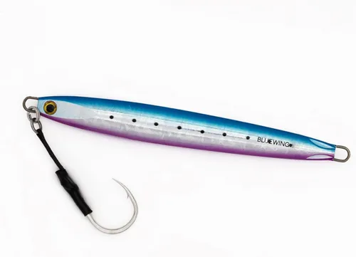 Miniatura 41 de BLUEWING Señuelos de pesca para agua salada de paso lento, plantillas verticales de 2.82 oz-35.27 oz cebo de hundimiento de peces con gancho