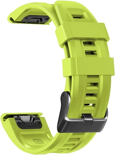Miniatura 10 de REYDA Correa de silicona compatible con Garmin Fenix 7X/7X Pro/6X/6X Pro/5X/5X Plus/3/3 HR, 1.024 in, ajuste rápido, pulsera de silicona suave