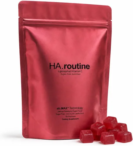 Haroutine Gomitas liposomales de vitamina C – 500 mg, 60 gomitas sin azúcar, 30 porciones, apoyo a la inmunidad y el colágeno, antioxidante, sabor