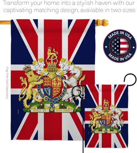 Miniatura 4 de Escudo de armas Bandera de la casa del Reino Unido, dulce vida, simpatía, recuerdo, conmemorativo, duelo, amor, apoyo, emoción, posible, bandera