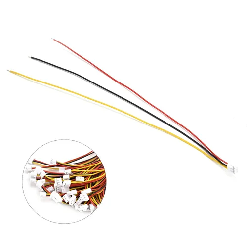 Miniatura 5 de 50pcs ZH 0.059 in Conectores, 5.9 in Largo 3PIN Enchufe Hembra 28AWG Pigtails Cable para Conexión Eléctrica LED