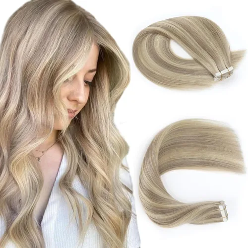 Miniatura 30 de Sassina Extensiones de Cabello Humano con Cinta Negro Azabache 12 Pulgadas 30g/paquete 20pcs Liso Sin Costuras Trama de Piel Extensiones de Cabello