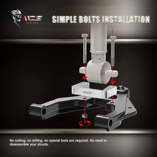 Miniatura 5 de MZS Kit de nivelación de 2 pulgadas, espaciadores de puntal delantero superior e inferior, kit de elevación compatible con Silverado Sierra Yukon