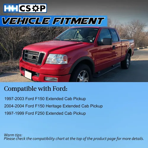 Miniatura 3 de Reemplazo de ensamblaje de pestillo superior de puerta trasera y cable para lado del pasajero derecho para Ford F150 Heritage F250 pickup de cabina