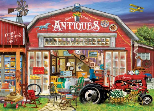 Miniatura 2 de MasterPieces Rompecabezas de 1000 piezas para adultos, familia o jóvenes, antigüedades a la venta, 19.25 x 26.75 pulgadas