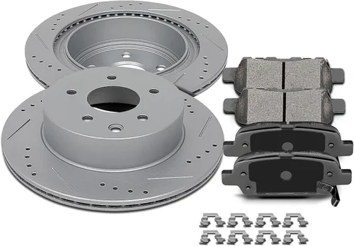 Miniatura 18 de SCITOO 120.40021, 3295 ATD465AC, D465-7345 Pastillas de Freno y Rotores Delanteros Compatibles con Acura EL 1997-2005, Honda Civic 1996-2005, Honda