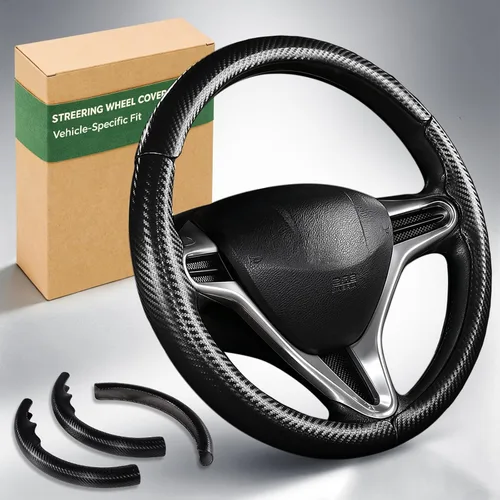 Miniatura 9 de Aimato Funda de volante personalizada para Honda Civic 2012-2015, delgada, antideslizante, resistente a los arañazos, accesorio exclusivo para Honda